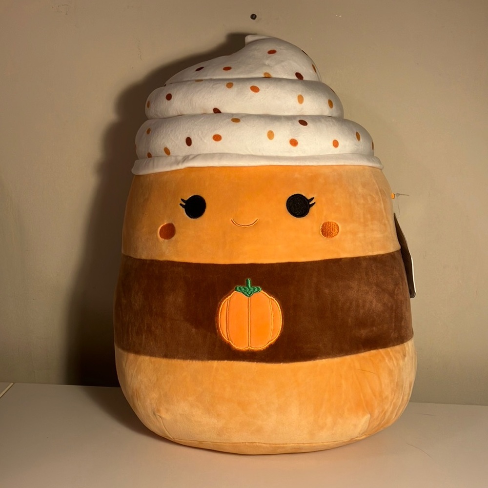 Squishmallow 18” Paislynn the Pumpkin Spice Plush.